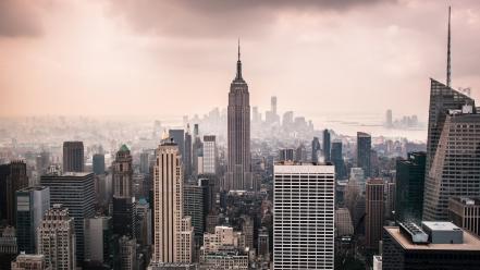 Cityscapes new york city manhattan empire state building wallpaper