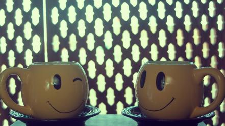 Cups smiley face smiling happyness wallpaper