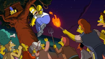 Marge maggie comic book guy pitch fork wallpaper