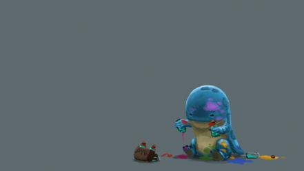 Minimalistic humor artwork guild wars 2 quaggan wallpaper