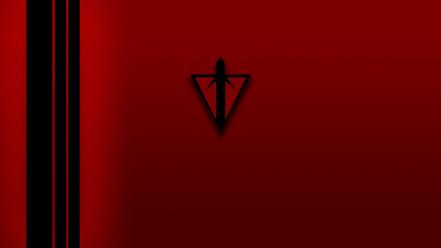 Minimalistic red republic terran planetside wallpaper