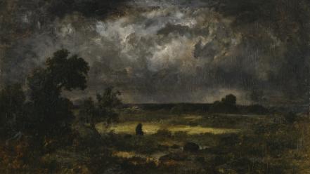 Paintings landscapes dark storm artwork wallpaper