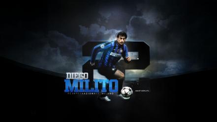 Soccer diego milito football player wallpaper