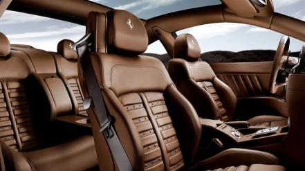 Black cars ferrari interior vehicles wallpaper