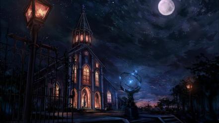 Fate/stay night stars buildings fate/zero moons fate series wallpaper