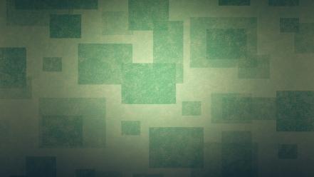 Green abstract minimalistic cubes squares boxes wallpaper