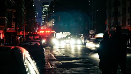 Light cityscapes night cars urban cities hurricane sandy wallpaper