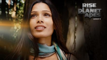 Movies freida pinto rise of the planet apes wallpaper