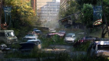 Nature post-apocalyptic artwork the last of us wallpaper