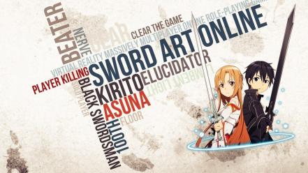 Sword art online yuuki asuna kirigaya kazuto wallpaper