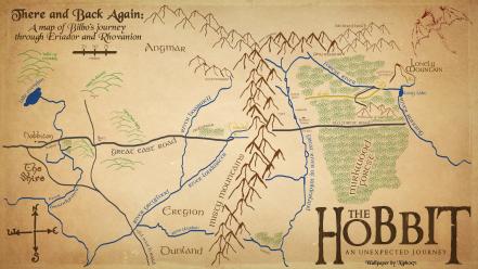 The lord of rings fantasy art maps hobbit wallpaper