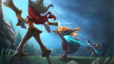 Udyr miss fortune ashe the frost archer wallpaper