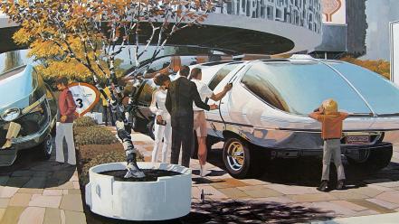 Futuristic artwork syd mead wallpaper