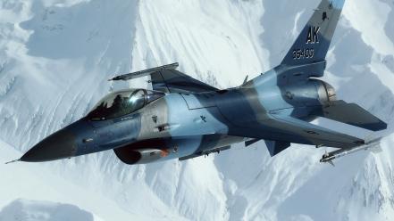 Mountains aircraft f-16 fighting falcon flight jet wallpaper
