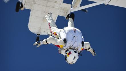 Red bull felix baumgartner stratos free fall wallpaper