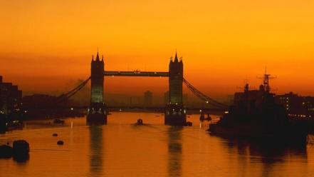 Sunrise london bridges wallpaper