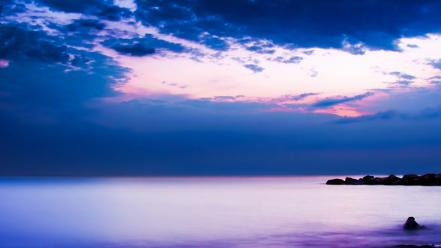 Water shore multiscreen skyscapes sea wallpaper