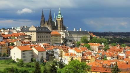 Castles europe prague czech republic wallpaper