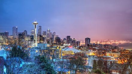 Cityscapes seattle citylights wallpaper