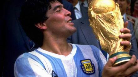 Cup national football team diego maradona kissing wallpaper