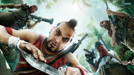 Guns jungle knives far cry 3 wallpaper