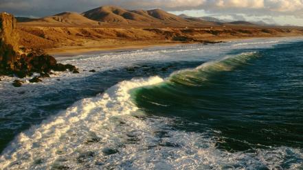 Landscapes nature spain fuerteventura canary islands wallpaper