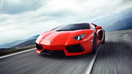 Mountains cars roads lamborghini aventador lp700-4 lamboghini wallpaper