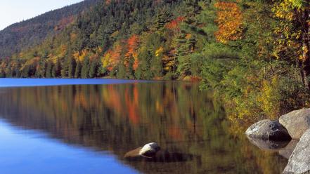 Nature maine jordan ponds national park mount acadia wallpaper