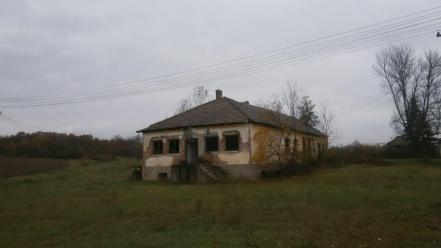 Old serbia village abandoned school wallpaper