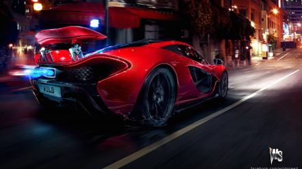 Red concept art mclaren p1 wallpaper