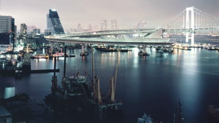 Bridges cities docks wallpaper