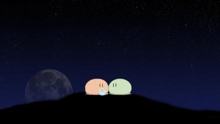 Family moon hills dango nightsky wallpaper