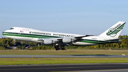 Firefighter evergreen boeing 747 aerial tanker water bomber wallpaper