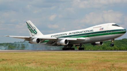 Firefighter evergreen boeing 747 aerial tanker water bomber wallpaper