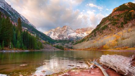 Landscapes nature colorado lakes aspen wallpaper