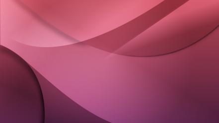 Light pink ubuntu shine curvy ambiance wallpaper