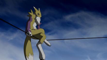 Renamon anthropomorphism furry wallpaper