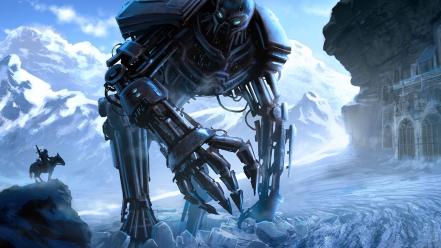 Robots science fiction wallpaper