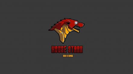 Stark game of thrones crossovers house wolves wallpaper