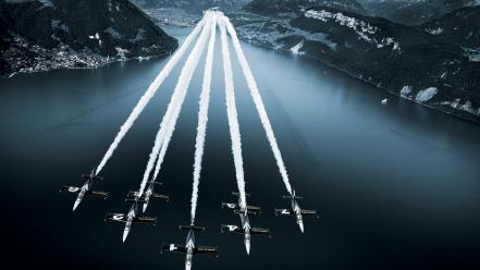 Switzerland breitling selective coloring formation flying wallpaper