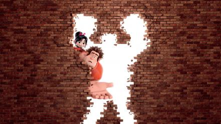 Wall animation bricks disney wreck it ralph wallpaper