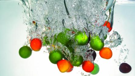 Water fruits wallpaper