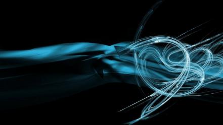 Abstract cgi digital art lines curves wallpaper