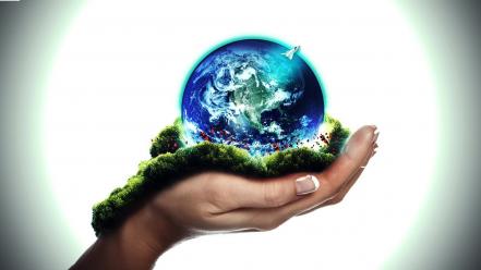 Anonymous freedom hands grass earth peace globe peaceful wallpaper