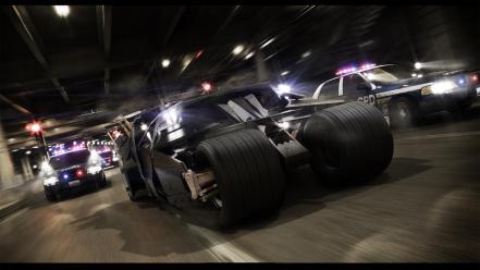 Batman the dark knight cars film tumbler wallpaper