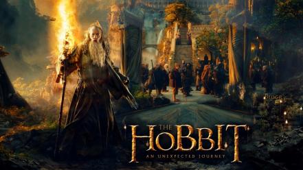 Ian mckellen martin freeman bilbo baggins rivendell wallpaper