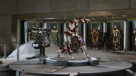 Iron man suit 3 workshop wallpaper