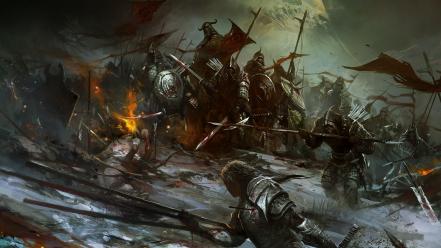 Knights fantasy art artwork wallpaper