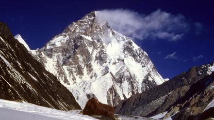 Mountains snow peak mount everest wallpaper