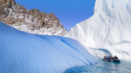 Sound icebergs greenland wallpaper